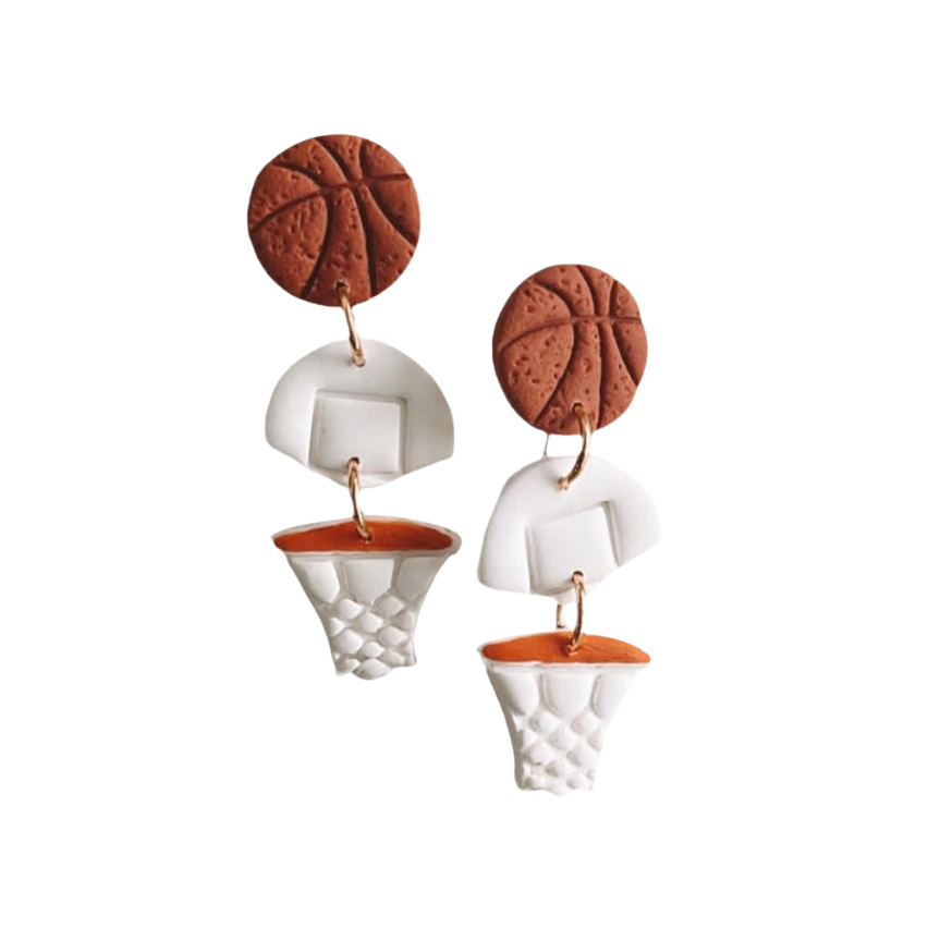 Basketball Clay Earrings | Basketball, Gifts, Jewelry