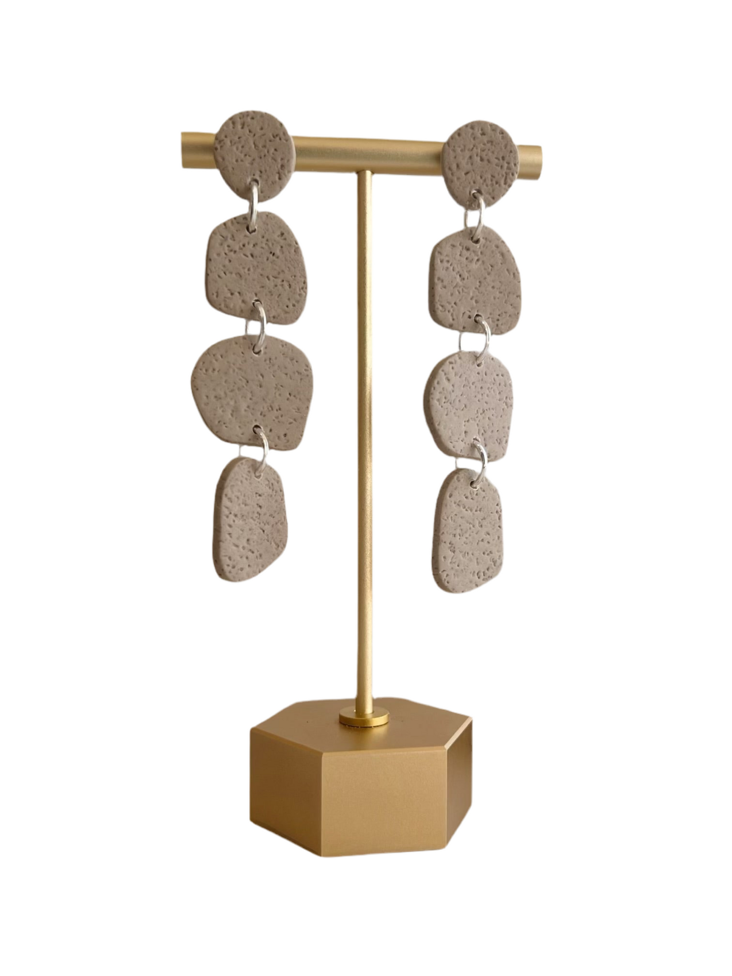 Brown Clay Statement Earrings | Clay, Handmade, Jewelry