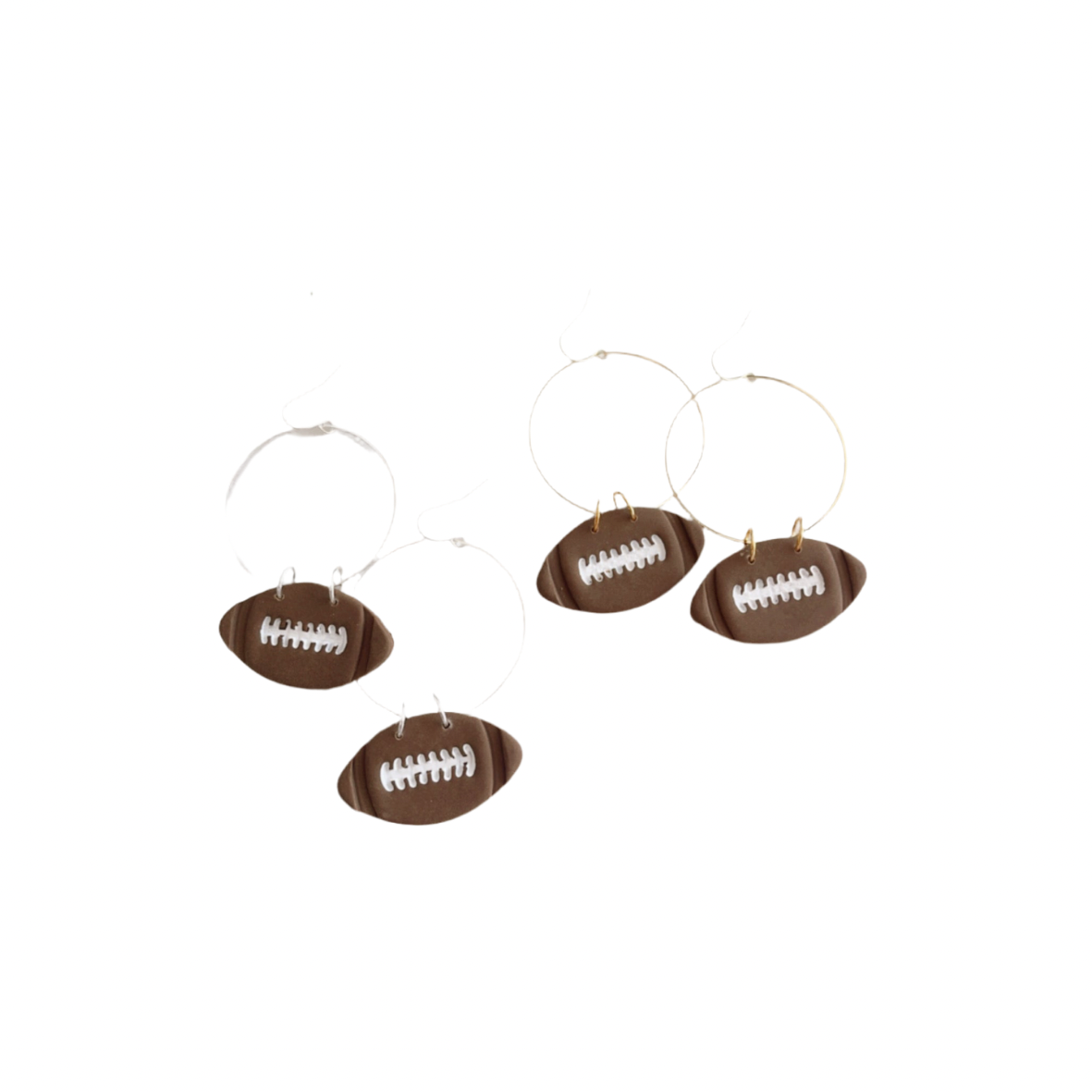 Clay Brown Football Earrings | Game Day, Team Spirit Earring