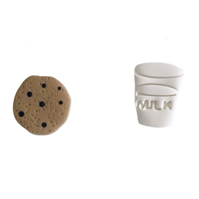 Cookies and Milk Studs | Santa Claus Studs | Polar Express
