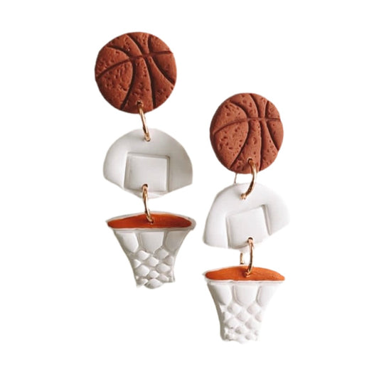 Basketball Clay Earrings | Basketball, Gifts, Jewelry