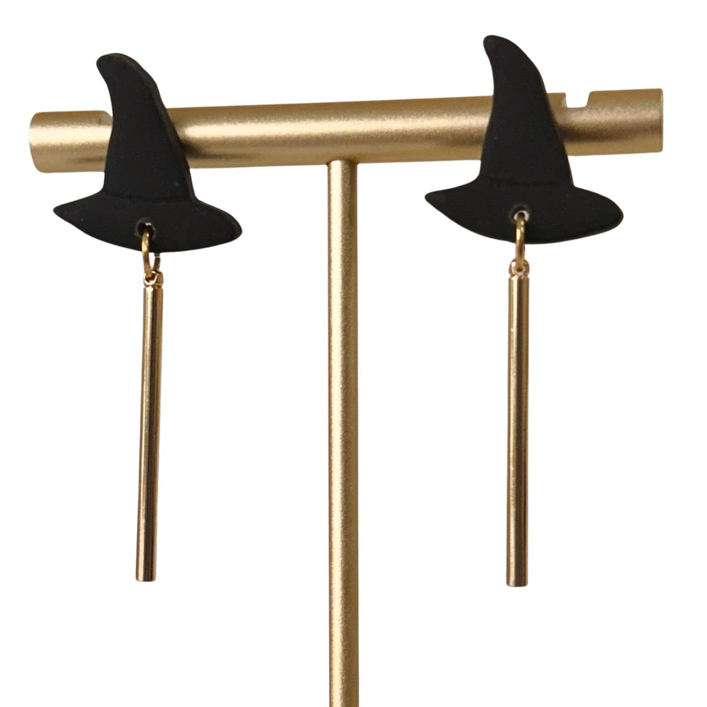 Spooky Witch Hat Earrings