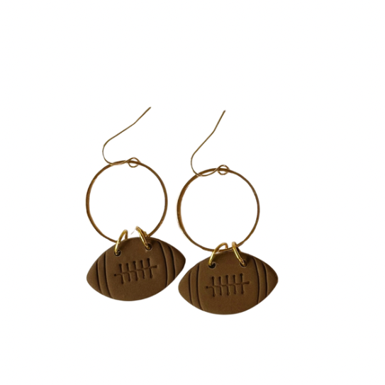 Brown Football Hoops