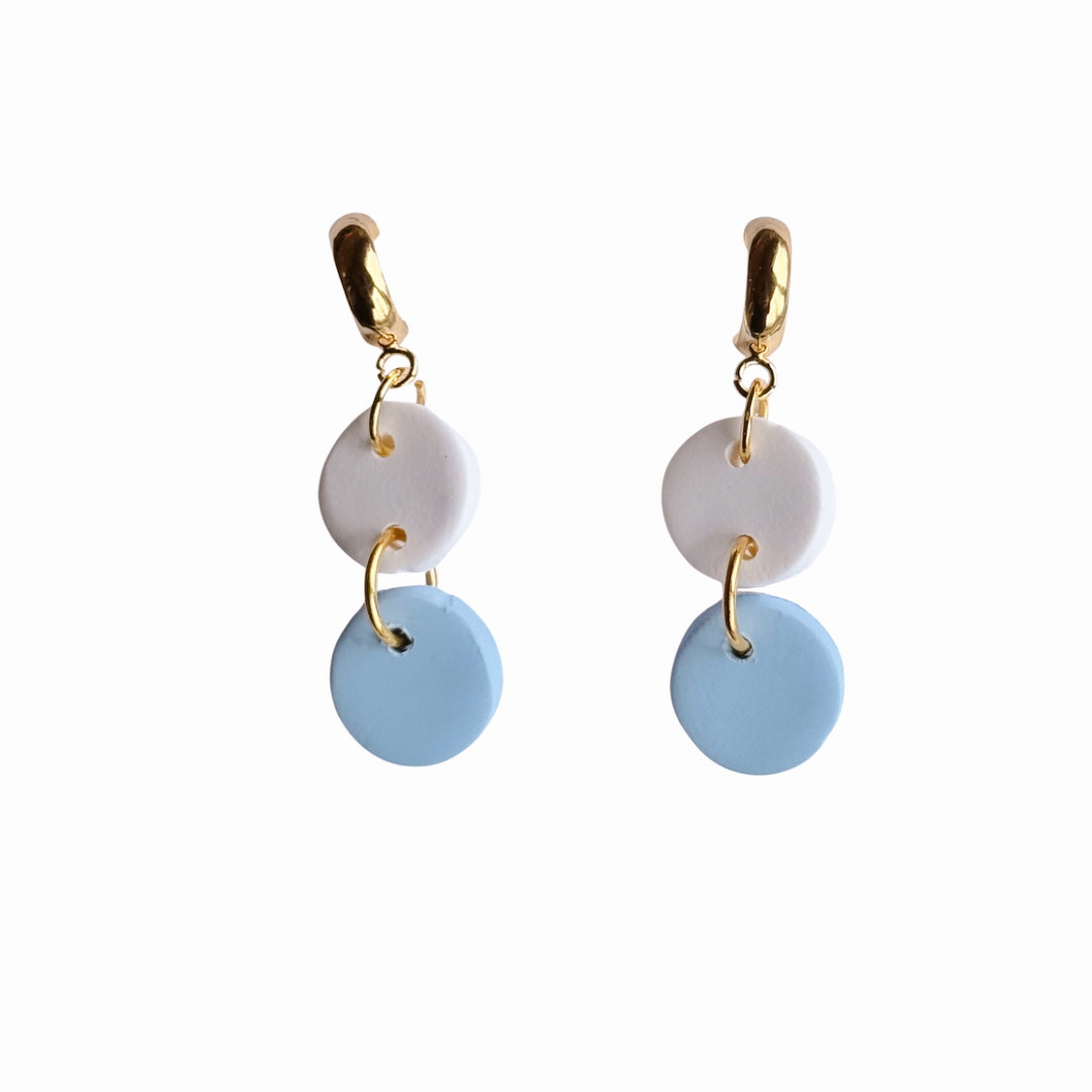 Ember- Pale Blue and White