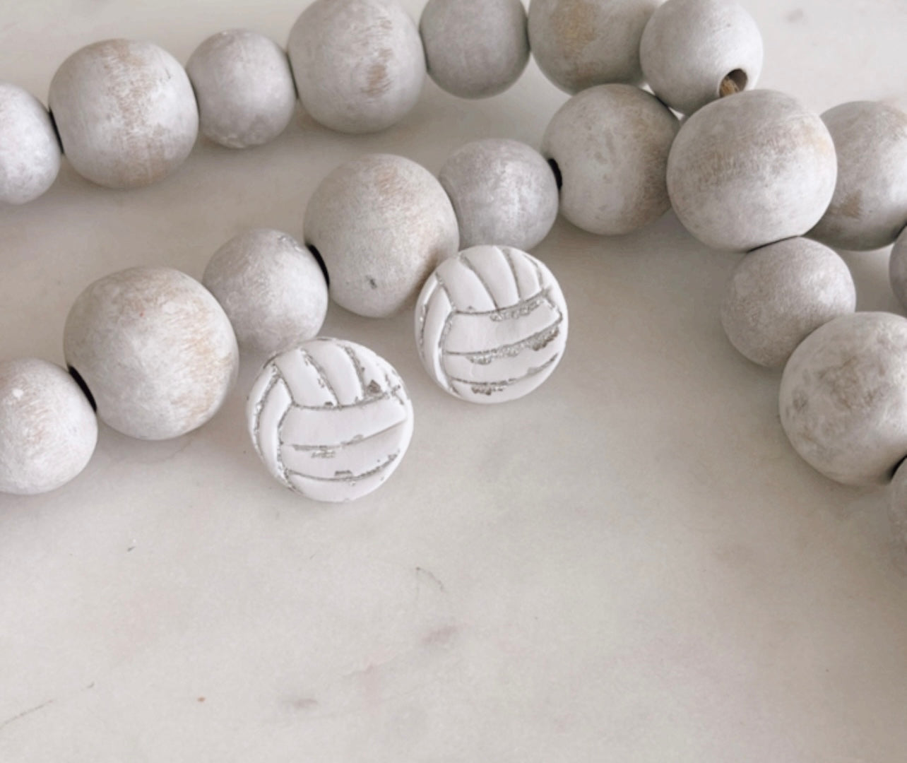Volleyball Studs | Gold Volleyball Earrings