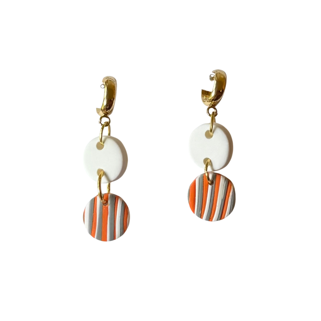 Ember-Striped Orange, Grey, White