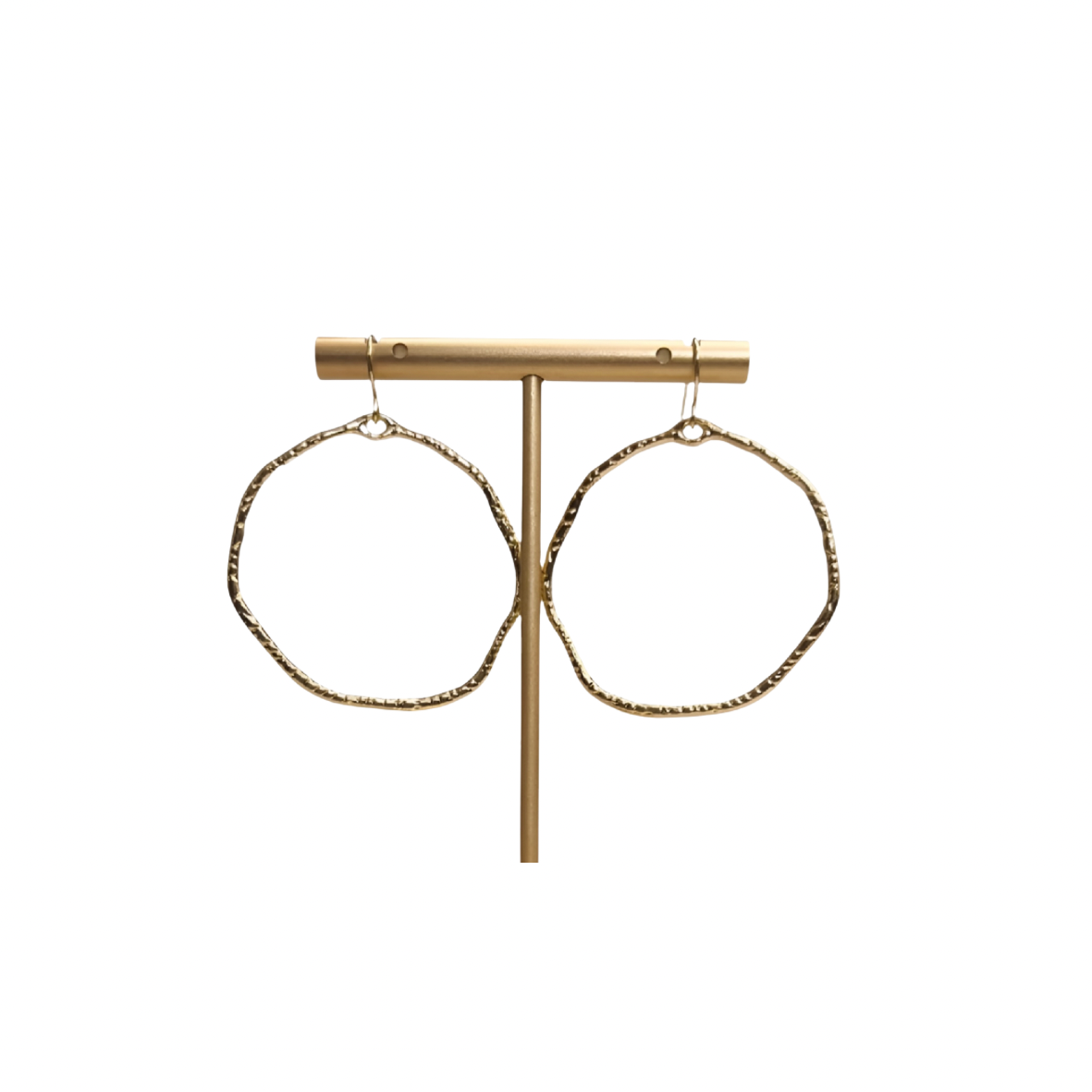 Gold Statement Earrings | Gold Neutral Every Day Wear