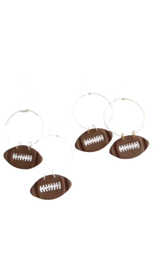 Clay Brown Football Earrings | Game Day, Team Spirit Earring