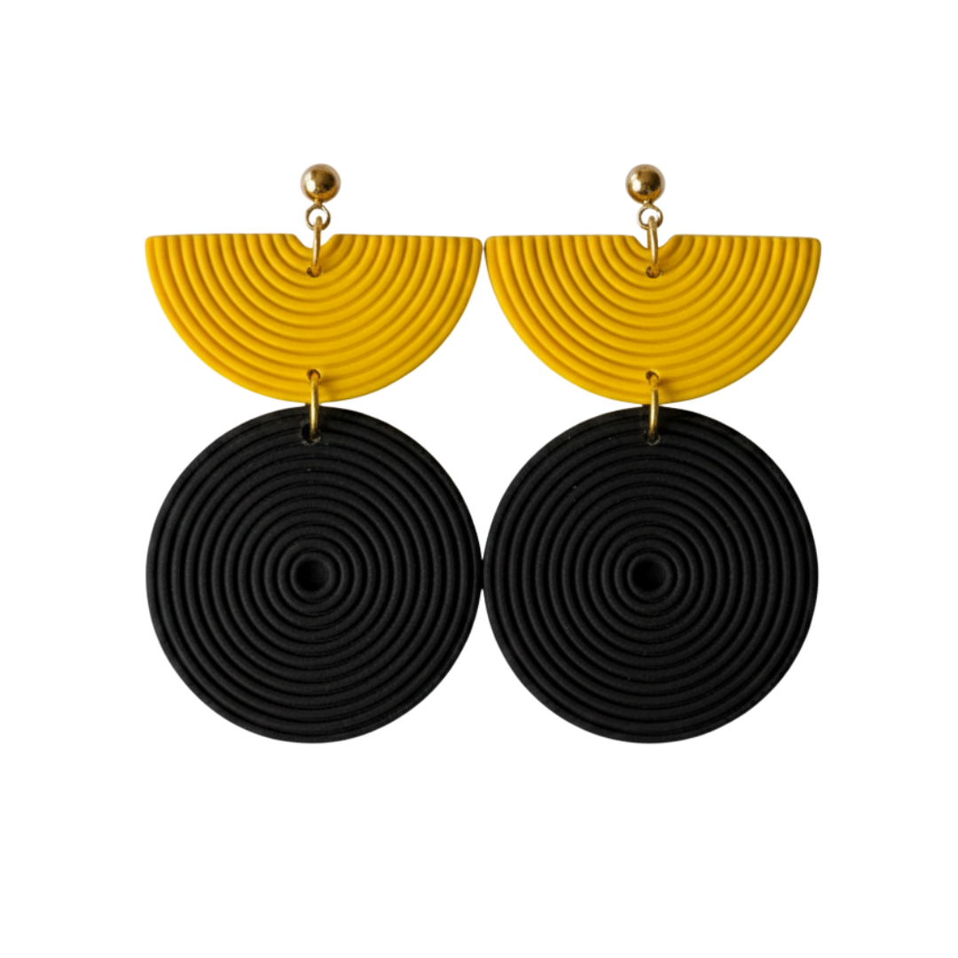 HALLIE - BLACK AND YELLOW