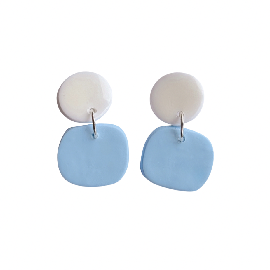 Dainty - Pale Blue and White