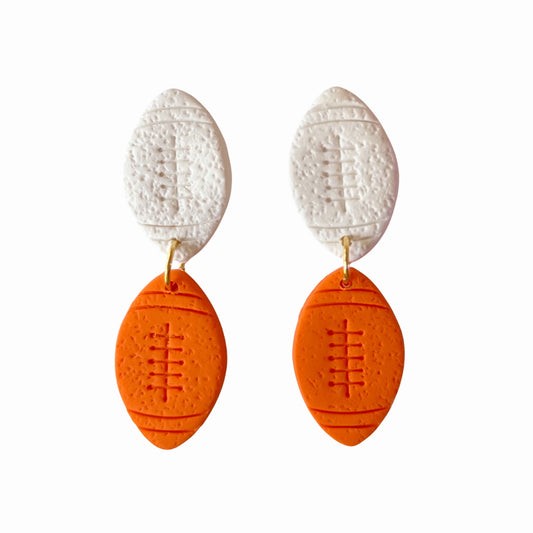 Orange and White Footballs