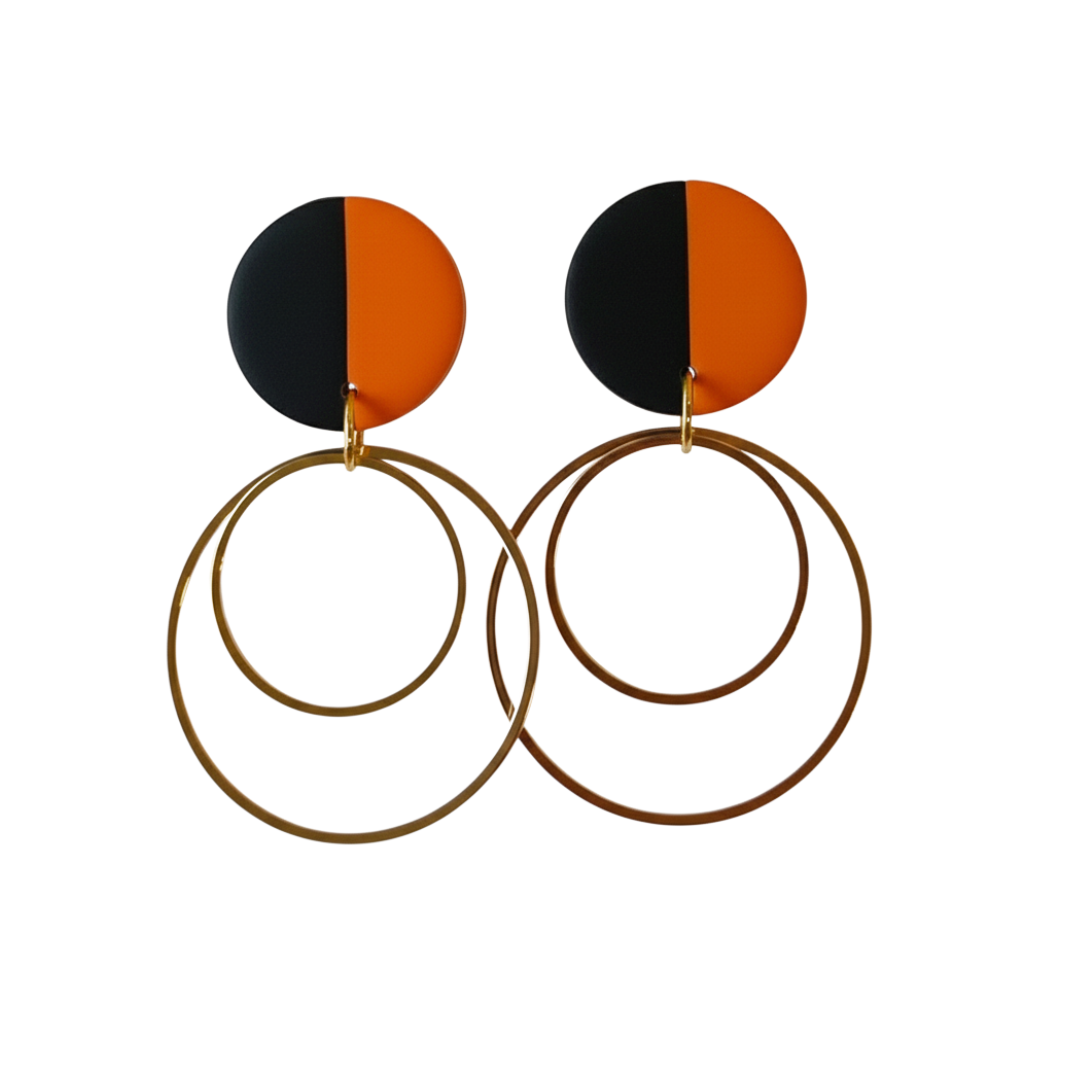 WILLA - BLACK AND ORANGE