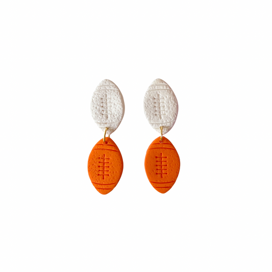 Orange and White Footballs