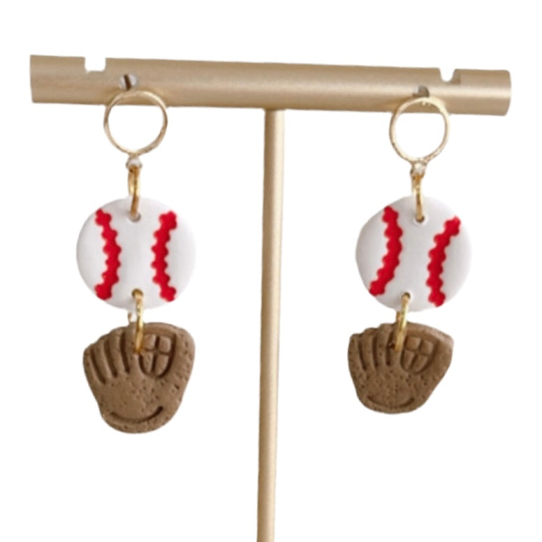 Baseball or Softball Dangle | MLB Earring | Sports Jewelry