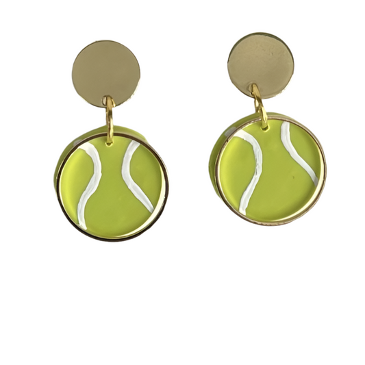 Tennis Earrings | Gift, Sports, Jewelry, Clay