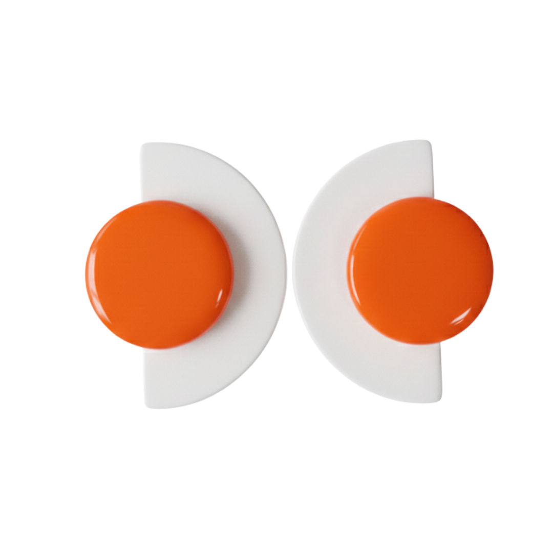 Aylani - Orange and White