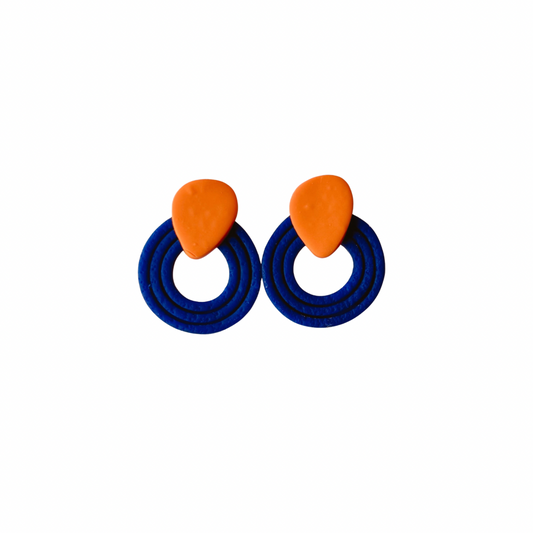 Presley-Ultramarine Blue and Orange