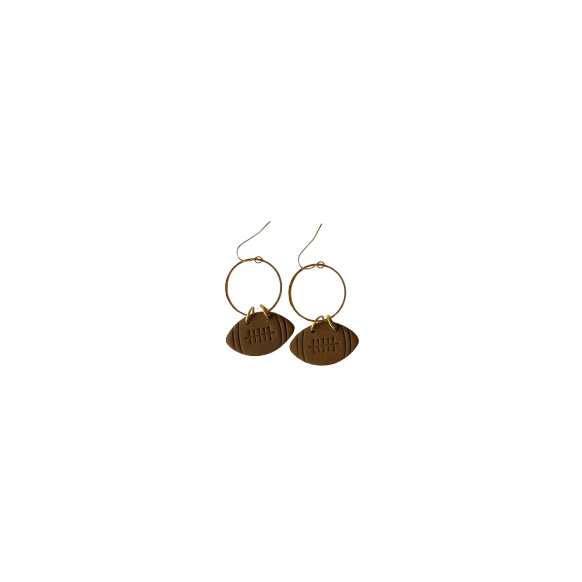Brown Football Hoops
