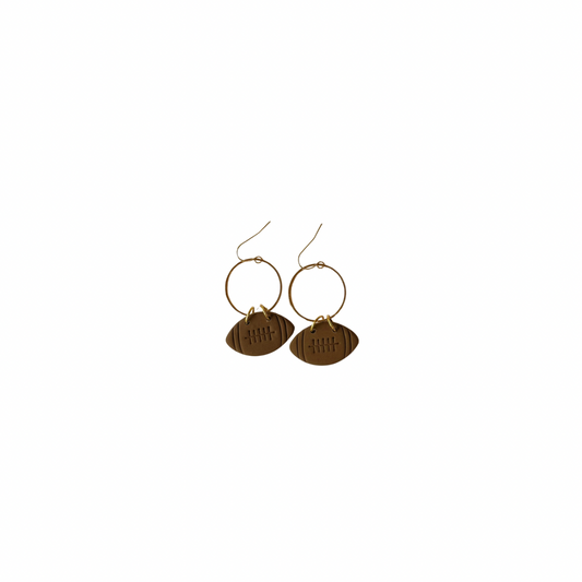 Brown Football Hoops
