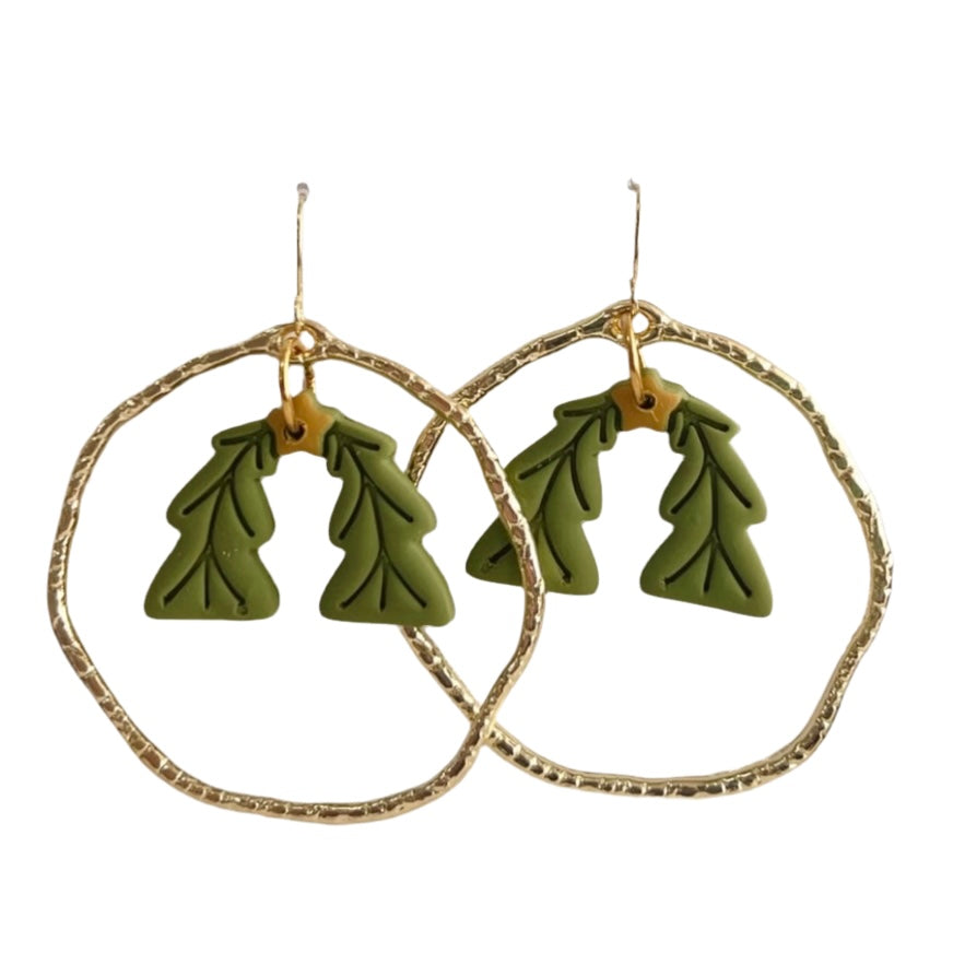 Garland Christmas Earrings | Holiday Garland Earrings