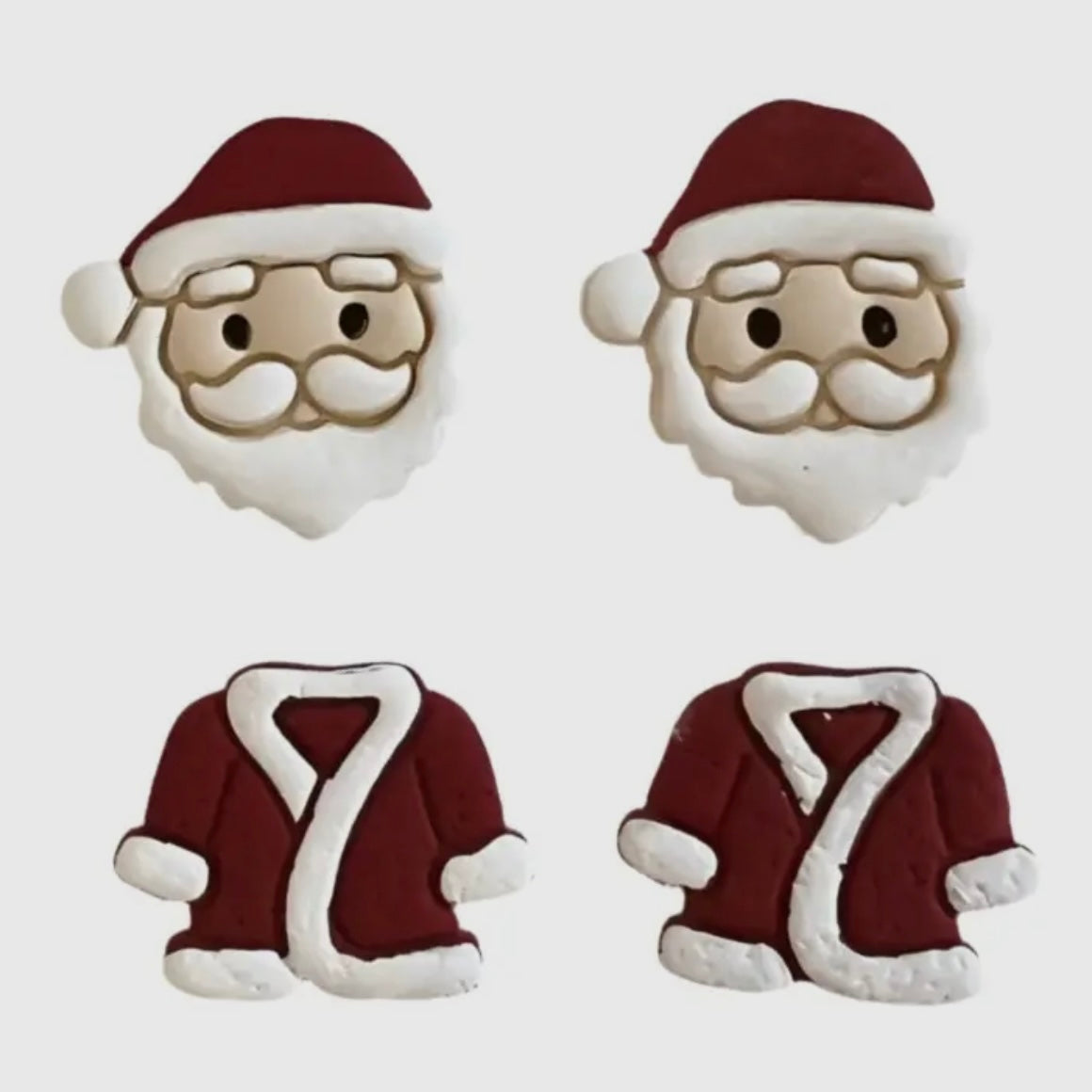 Santa Claus Studs | Santa Earrings | Christmas Stud Sets