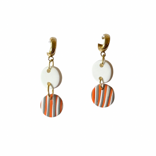 Ember-Striped Orange, Grey, White
