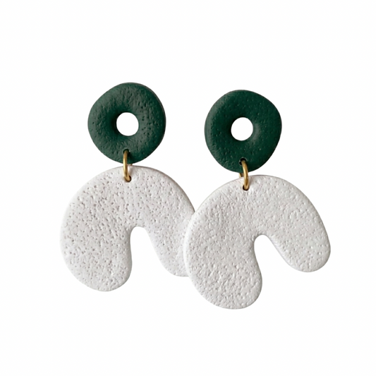 Cadee-Forest Green and White