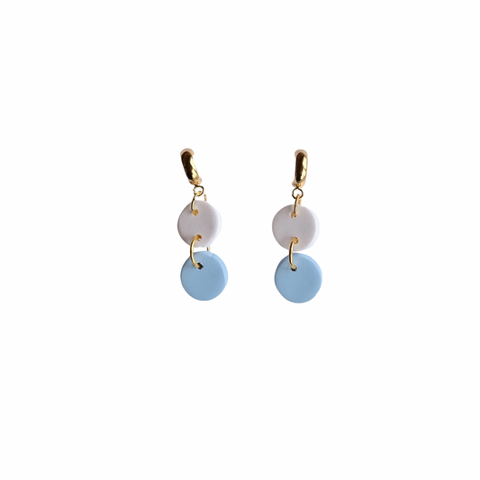 Ember- Pale Blue and White