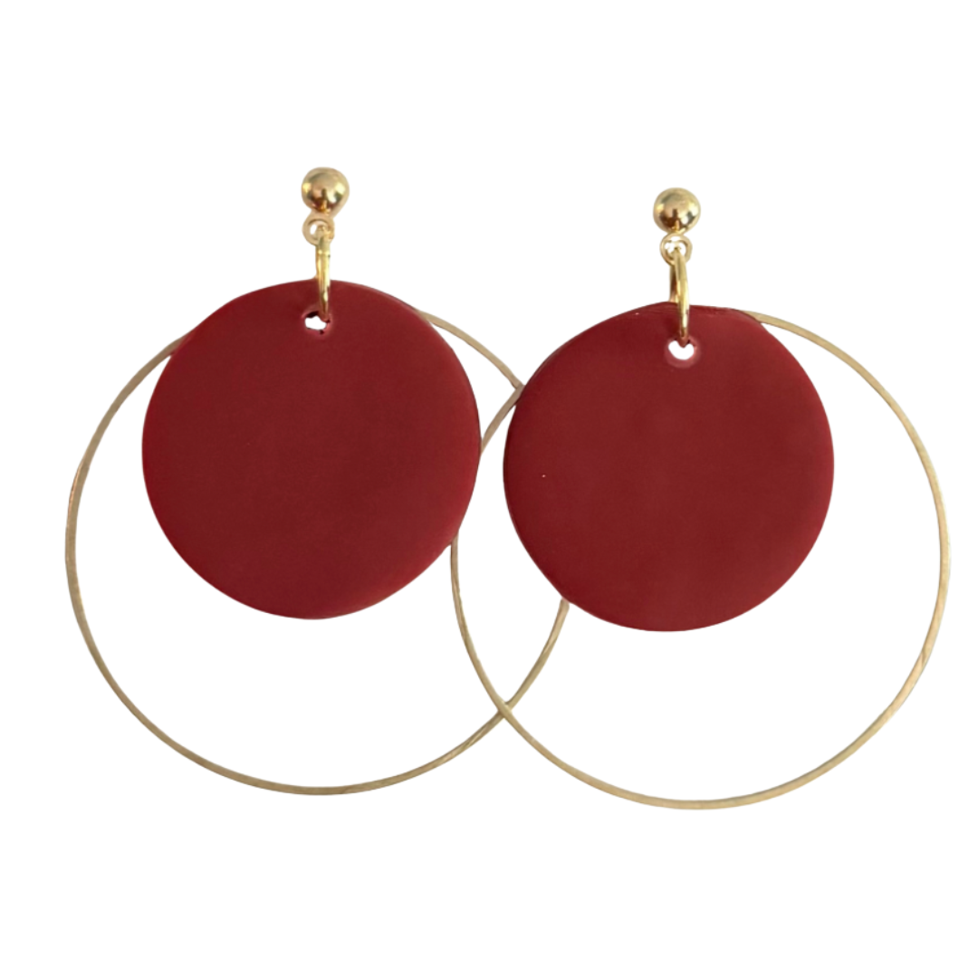 Charlotte | Gameday Gold Hoop Earrings