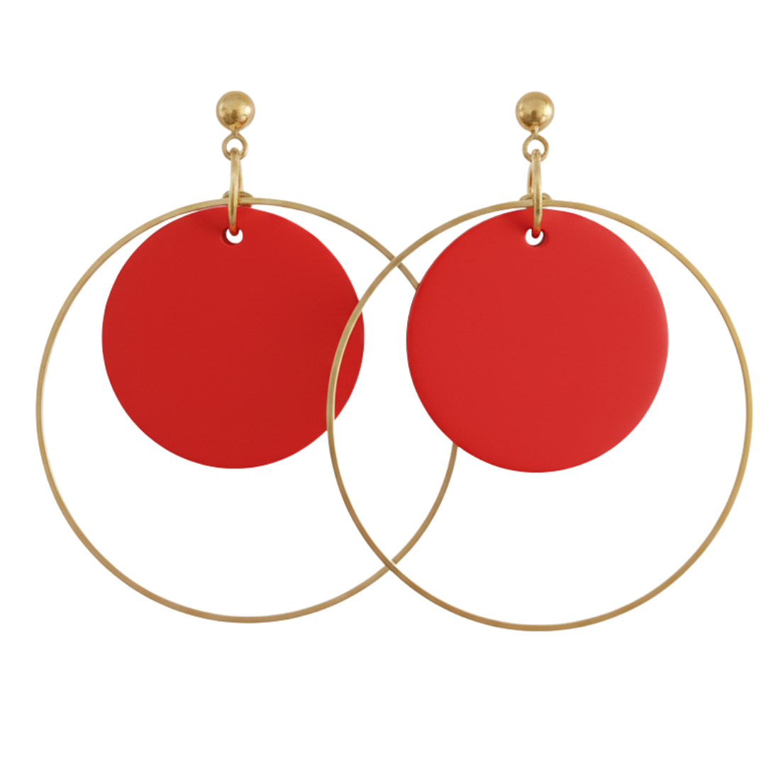 Charlotte | Gameday Gold Hoop Earrings