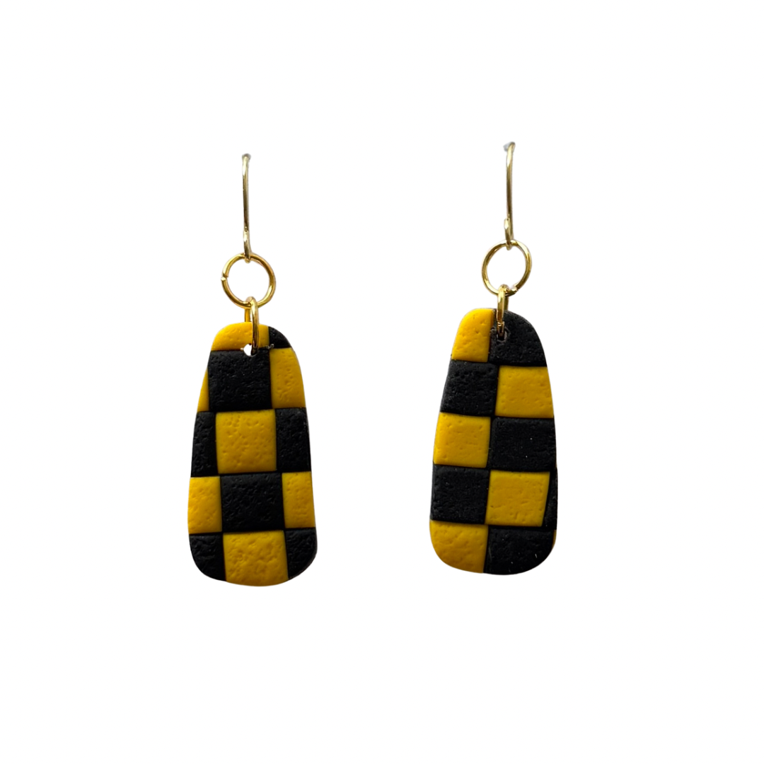 CHECKERED - BLACK AND YELLOW
