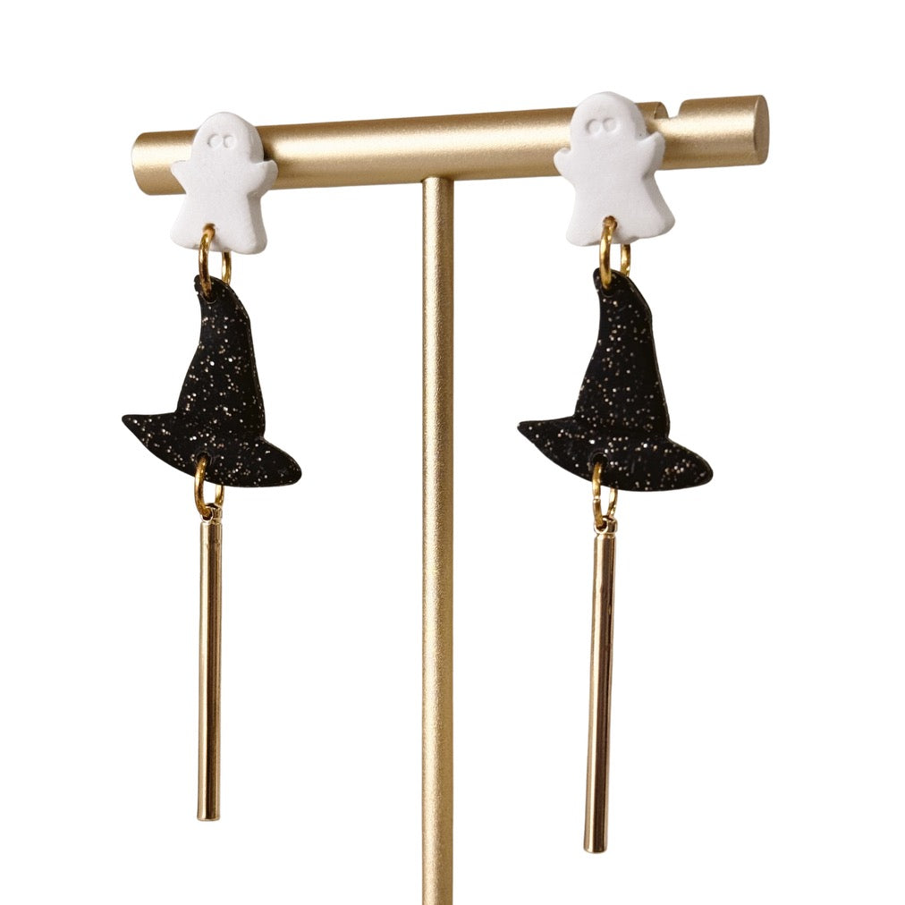 Ghost Halloween Earrings | Witch Earrings | Halloween Dangle