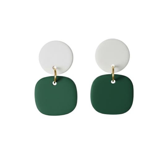 Dainty-Forest Green and White
