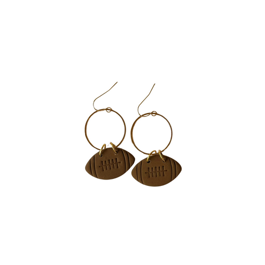 Brown Football Hoops