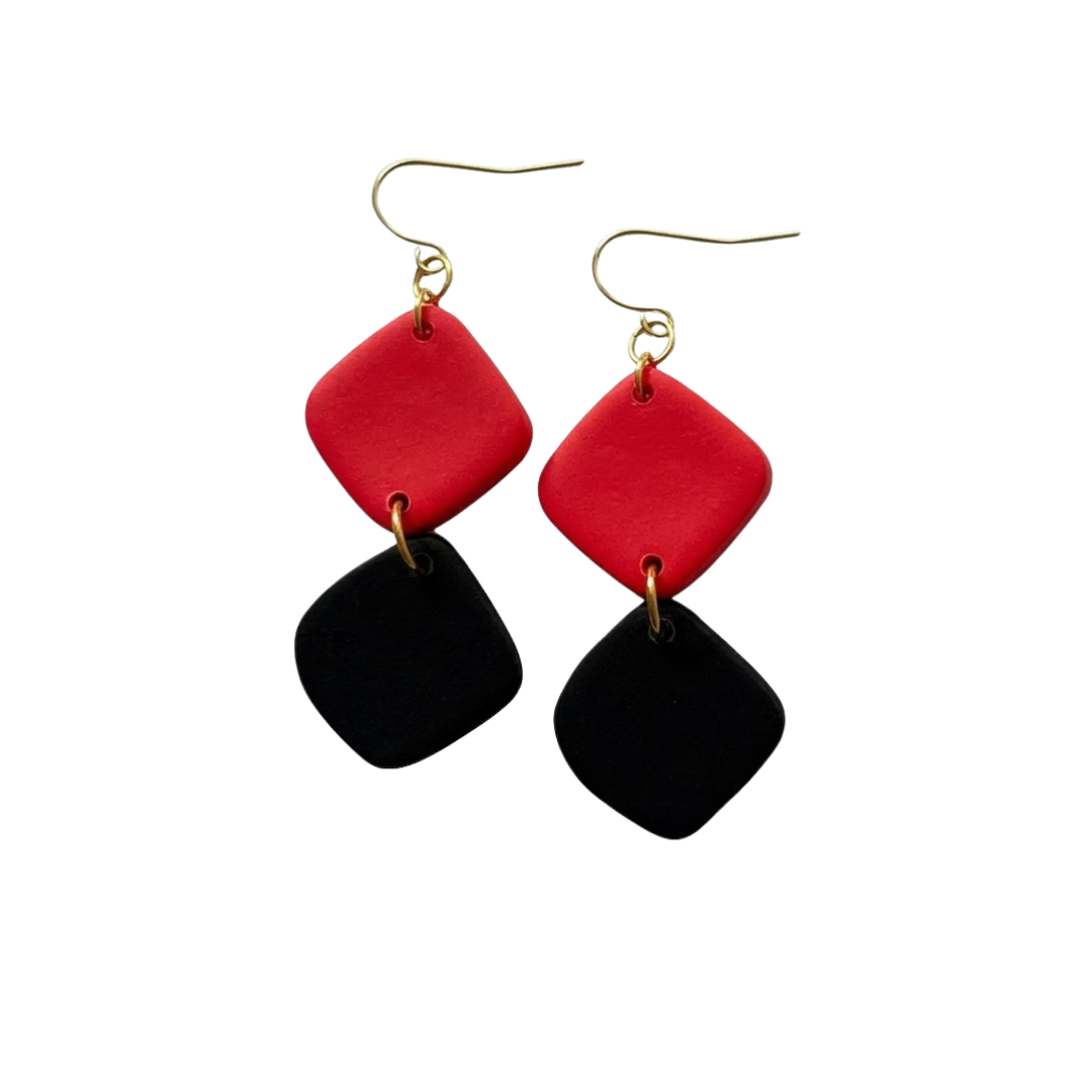 Ellison | Color Block Gameday Earrings