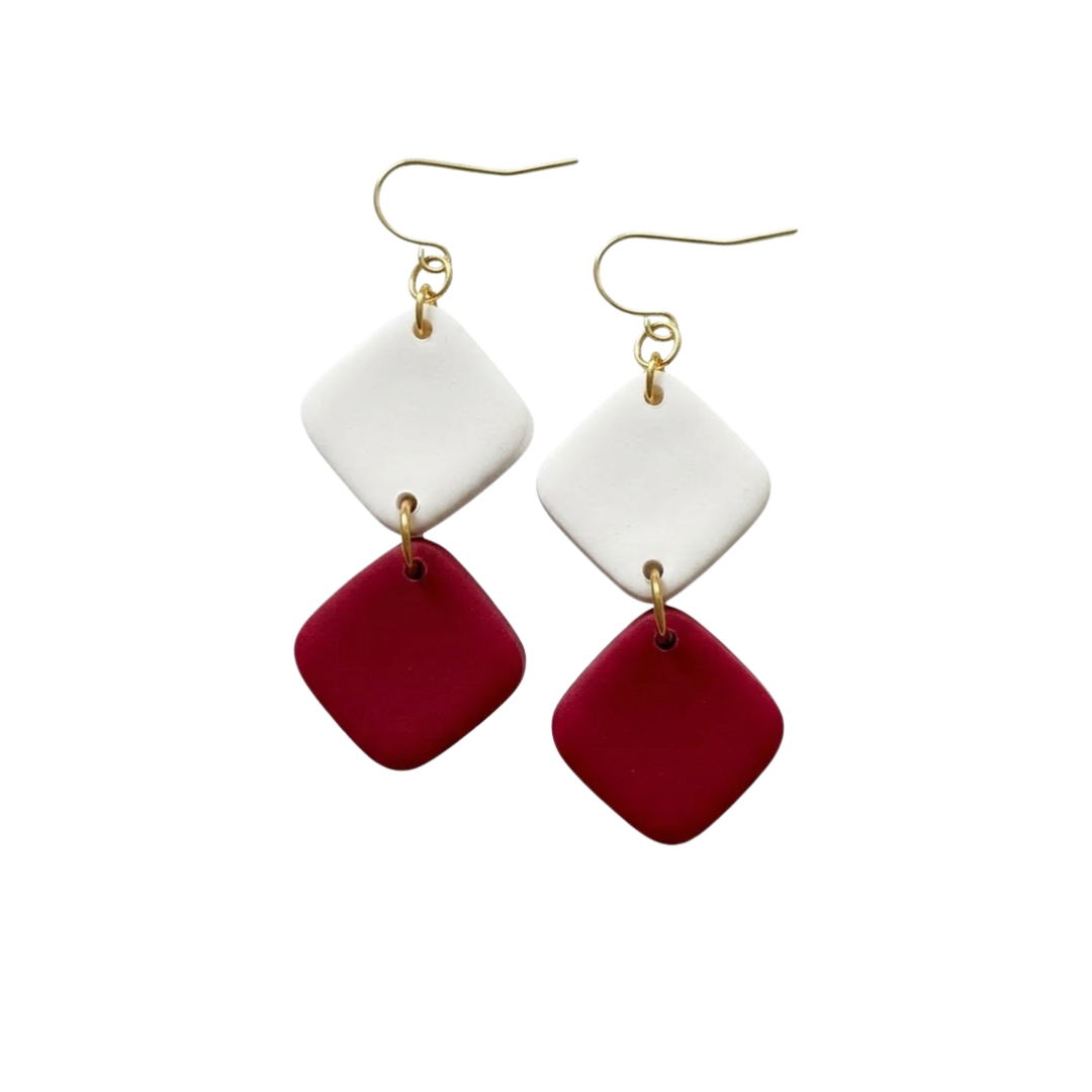 Ellison | Color Block Gameday Earrings