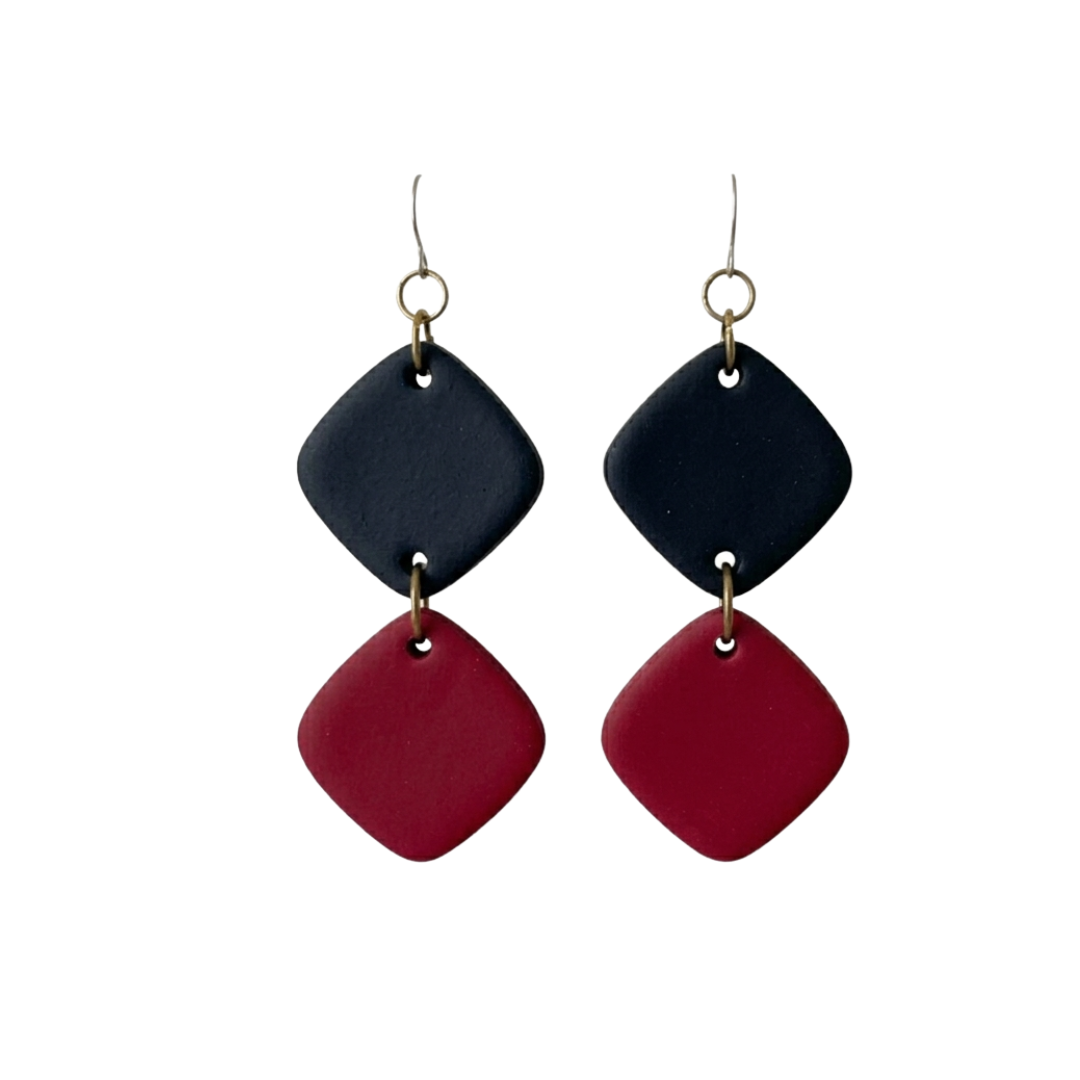 Ellison | Color Block Gameday Earrings