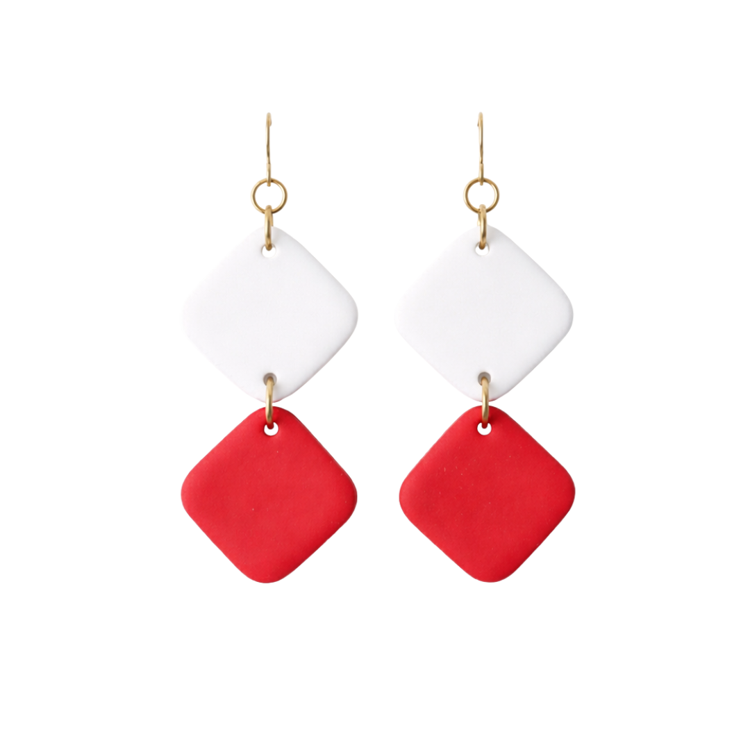 Ellison | Color Block Gameday Earrings