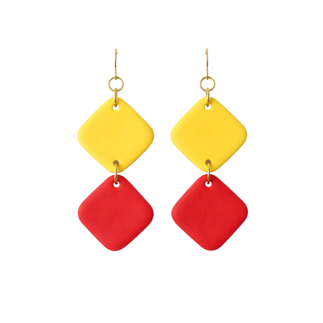 Ellison | Color Block Gameday Earrings