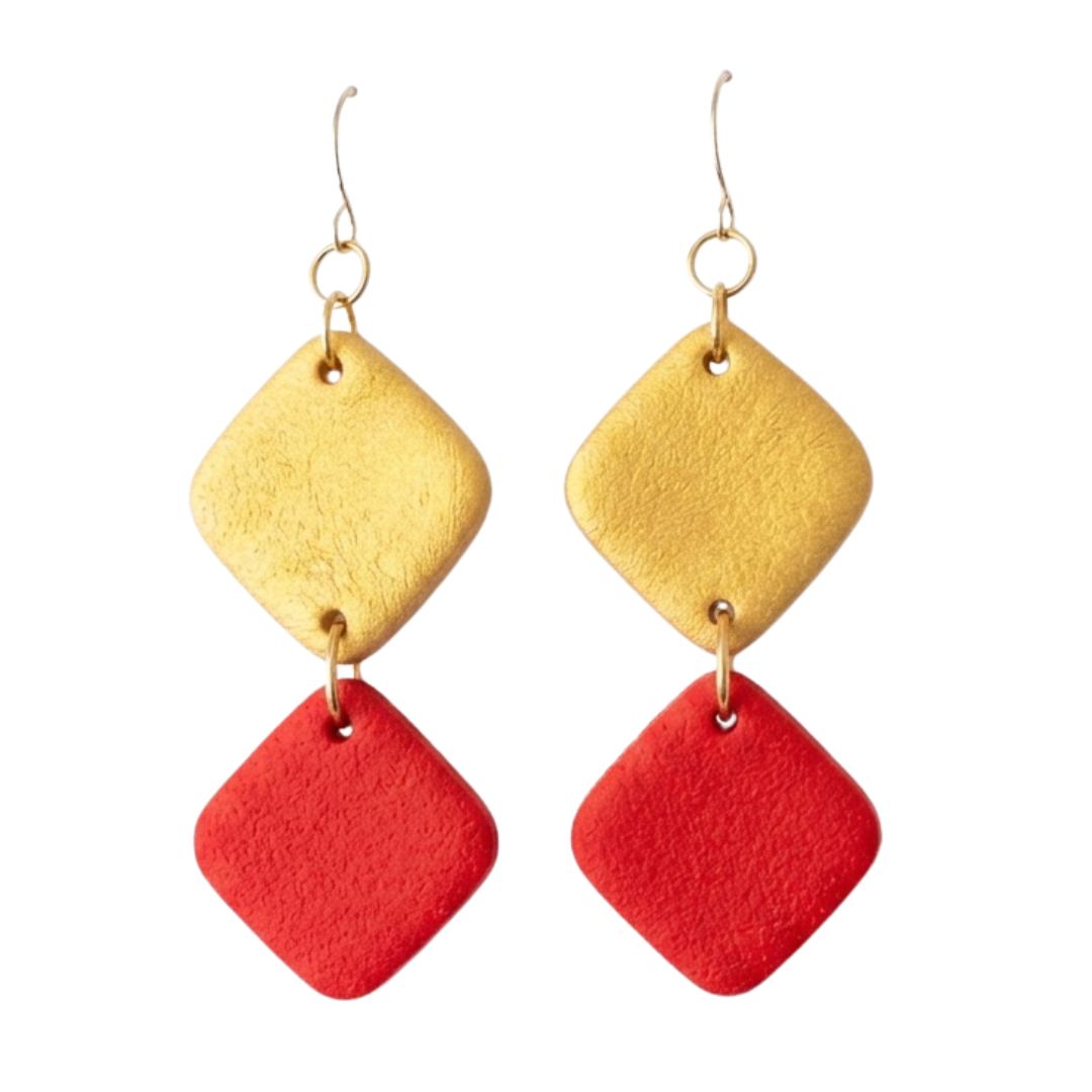 Ellison | Color Block Gameday Earrings