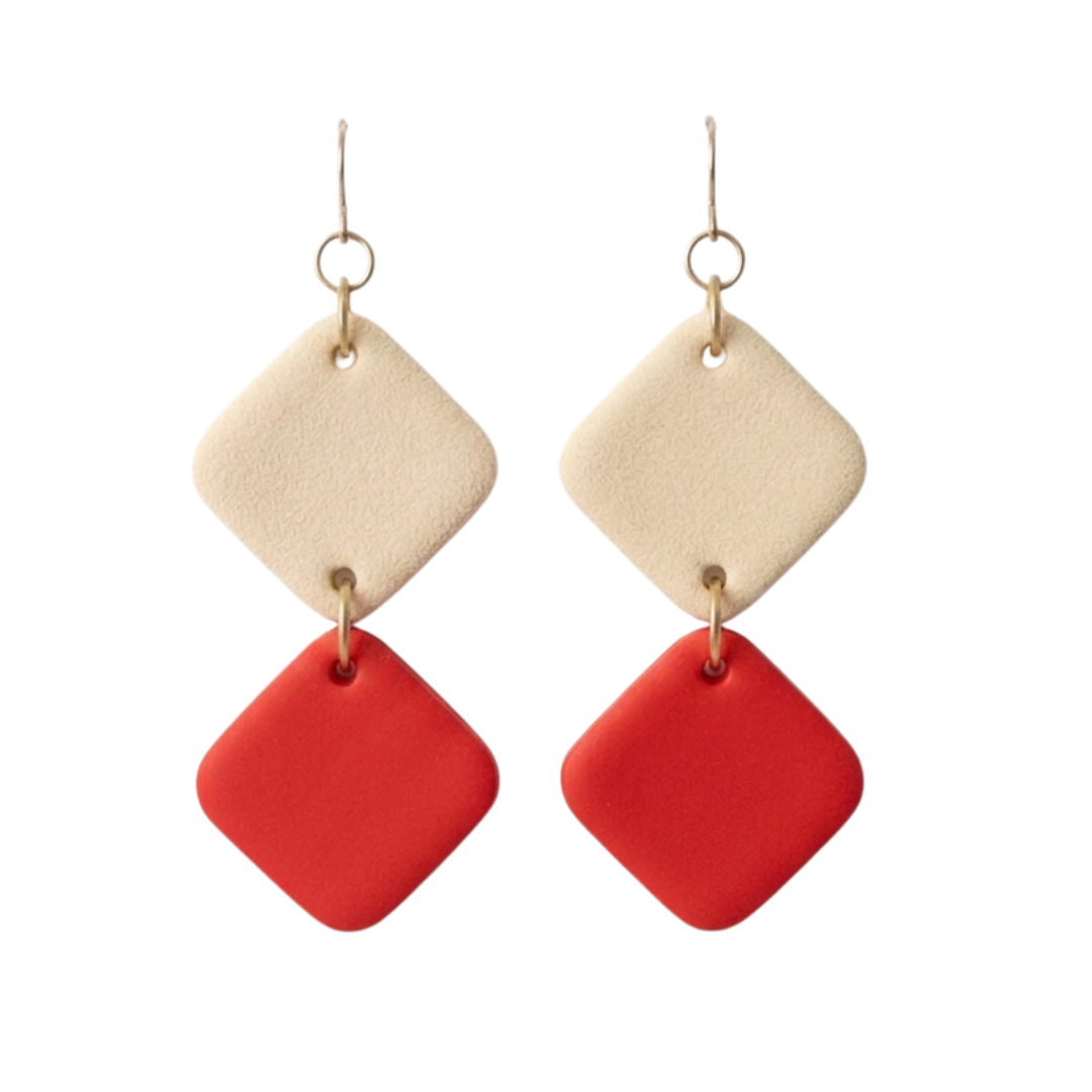Ellison | Color Block Gameday Earrings