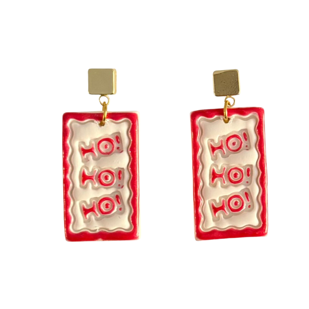 Santa | Ho Ho Ho Earrings