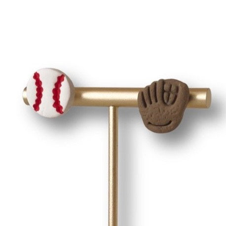 Baseball Clay Studs | Gifts, Jewelry, Game Day Earrings