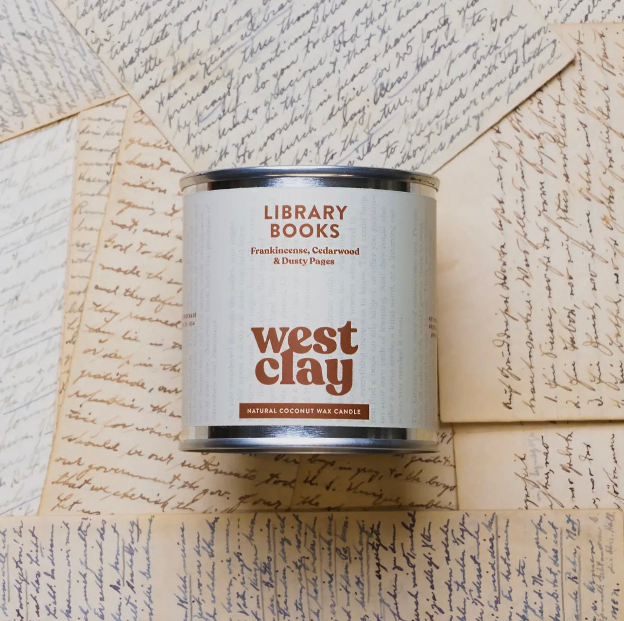 Library Books Candle