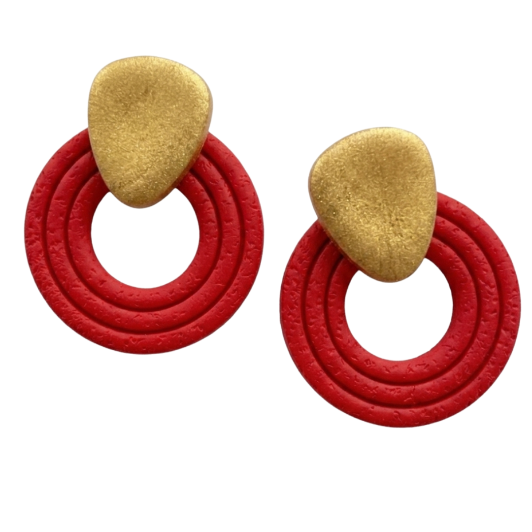 Presley | Gameday Circle Stud Earrings