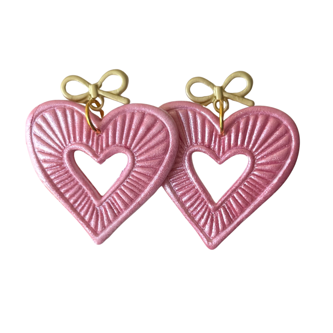 Pink Shimmer Hearts