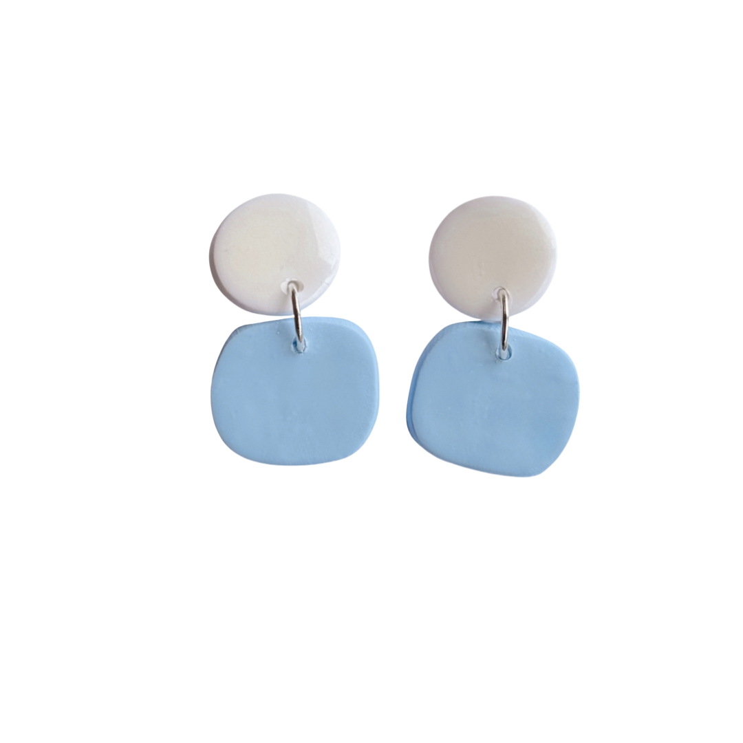 Dainty - Pale Blue and White