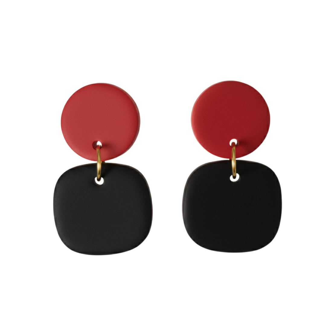 Dainty-Cardinal Red and Black