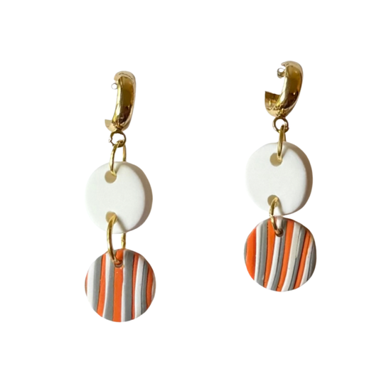 Ember-Striped Orange, Grey, White