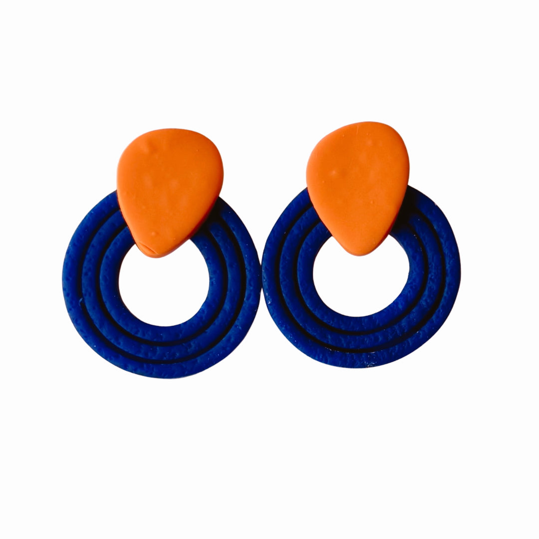 Presley-Ultramarine Blue and Orange